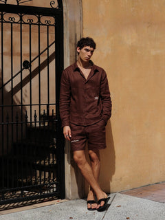 The Linen Resort Set - Shirt & Shorts