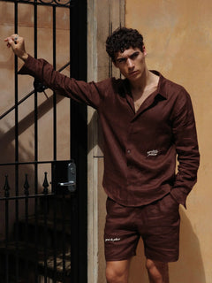 Men's Linen Shirt - Relaxed Boxy Fit