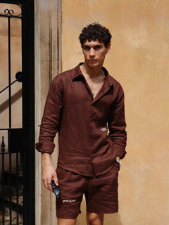 Men's Linen Shorts - Relaxed Fit