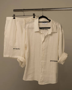 The Linen Resort Set - Shirt & Shorts