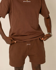 Men's Heavyweight Fleece Shorts - 330gsm Brushed Cotton
