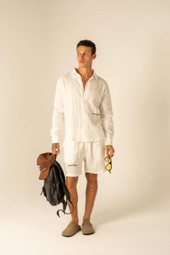 Men's Linen Shirt - Relaxed Boxy Fit