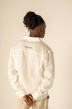Men's Linen Shirt - Relaxed Boxy Fit