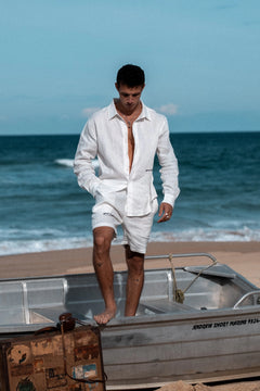 Men's Linen Shorts - Relaxed Fit