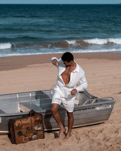 Men's Linen Shirt - Relaxed Boxy Fit